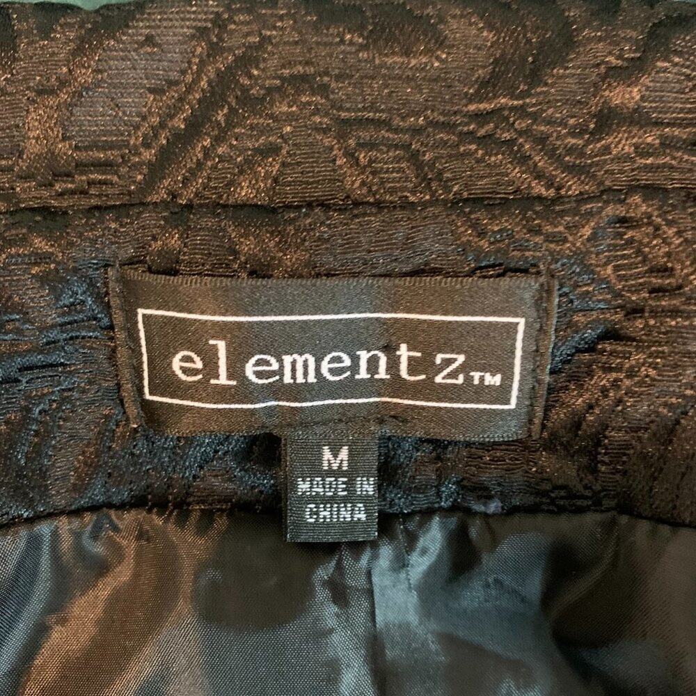 Elementz Black Brocade Jacket - M - image 7